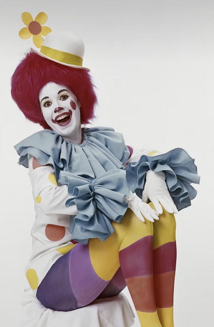 A circus clown.